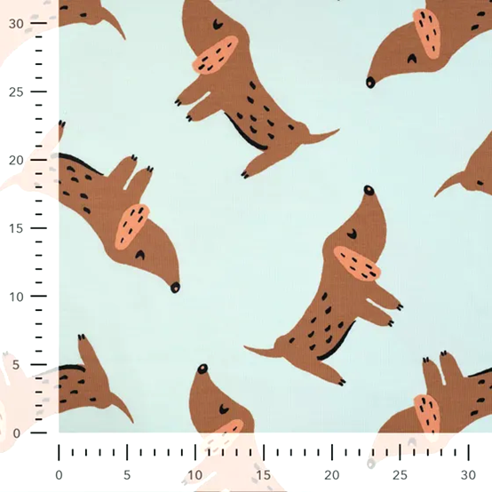 Jogging Korvhunden mintljusblå fg 910 - Bild 2