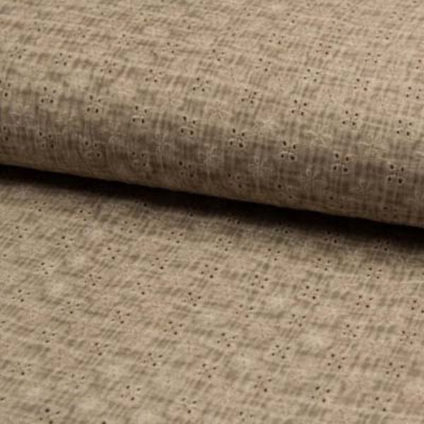 BRODYRMUSLIN BATIKIG LINNEBEIGE FG 54