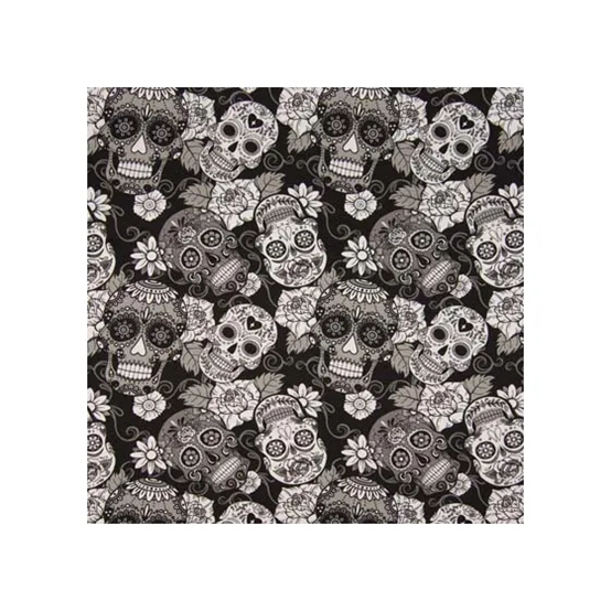 TRIKÅ BLOMMIGA ÖGON SVART/VIT FG 69