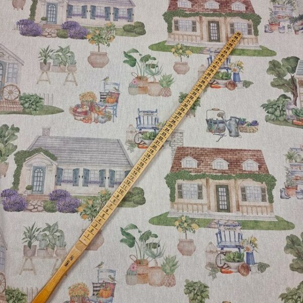 INREDNINGSTYGER ODETTES TRÄDGÅRD NATUR/PASTELL