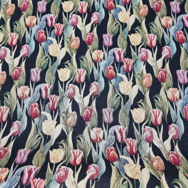 MÖBELTYG GOBELÄNG TULPAN MÖRK FG 2
