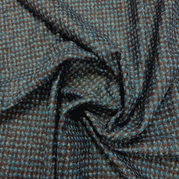 DEAD STOCKS ITALIENSK ULL HERMAN BRUN/PETROL/OFF WHITE