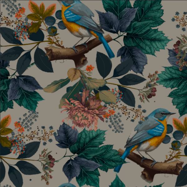 TRIKÅ EKO FÅGELBUSKE VARMGRÅ/MULTI