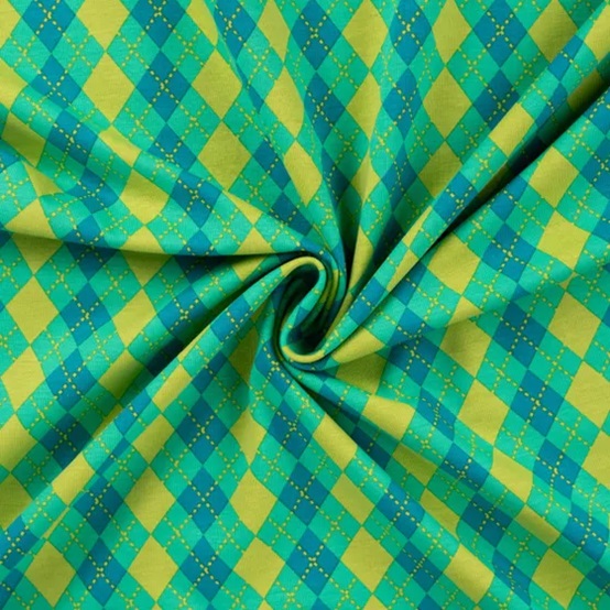 TRIKÅ FUNKY ARGYLE GRÖN/PETROL FG 250