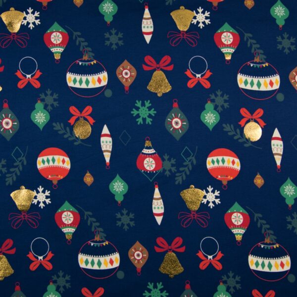 TRIKÅ JULPYNT LJUS MARINBLÅ/GRÖN/GLANSIGT GULD FG 8