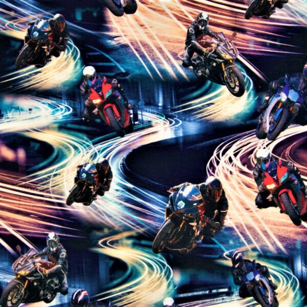 TRIKÅ TOKYO MOTORCYKLE BLÅ/TURKOS/RÖD FG 8