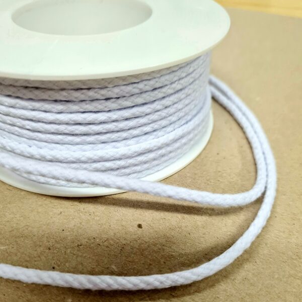 TILLBEHÖR BOMULLSSNODD 4MM VIT FG 10