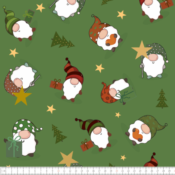 TRIKÅ EKO TOMTEGÄNGET MED GRANAR GRÖN