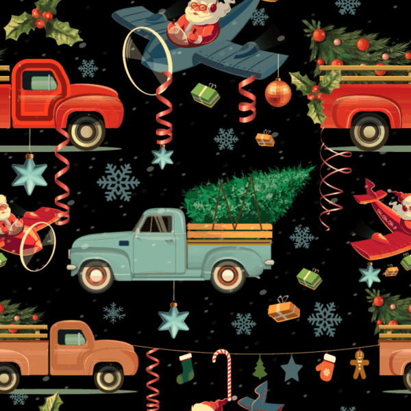 TRIKÅ EKO TOMTEPLAN SVART/MULTI