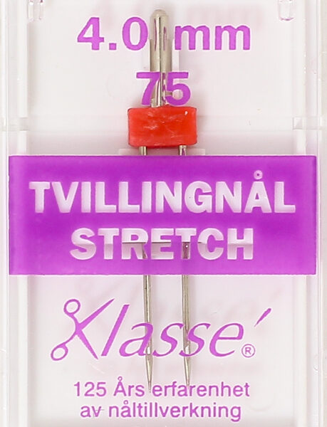 TILLBEHÖR SYMASKINSNÅL TVILLINGNÅL STRETCH
