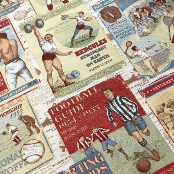 MÖNSTRAT MÖBELTYG VINTAGE SPORTS DUSTY FG 002