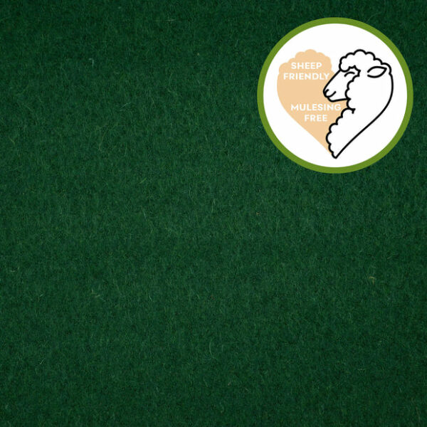 Ull Walkloden djup skogsgrön fg 7033