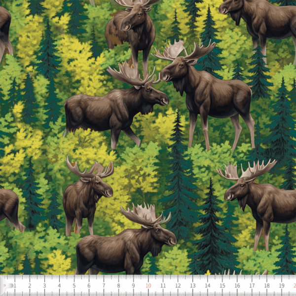 Trikå eko Skogens konung grön/brun